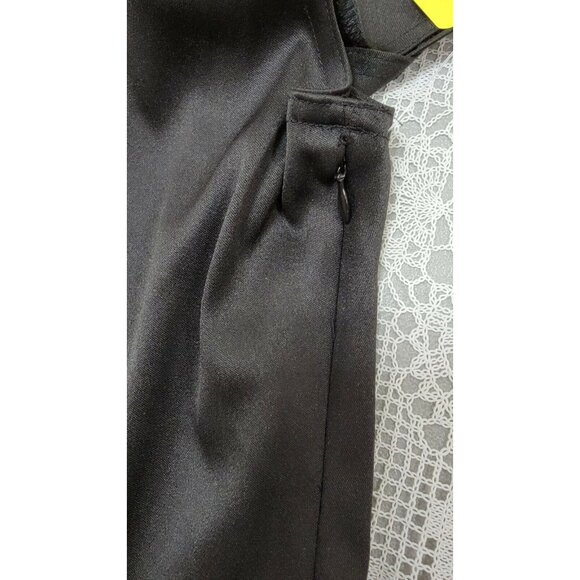LAUNDRY BY SHELLI SEGAL  WOMEN'S BLACK  LONG COCKTAIL  DRESS SIZE 10 # 354B - Picture 8 of 12